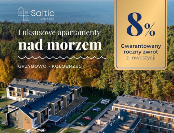 Widok kompleksu Saltic od strony morza