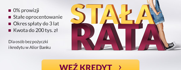 Weź kredyt ze stałą ratą