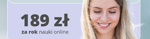 189 zł za rok nauki online