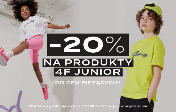 -20% od cen bieżących na produkty 4F Junior