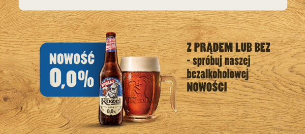 NOWOŚĆ 0,0% Z PRĄDEM LUB BEZ - spróbuj naszej bezalkoholowej NOWOŚCI