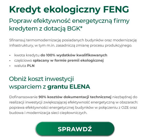 Obniż koszt inwestycji wsparciem z grantu ELENA